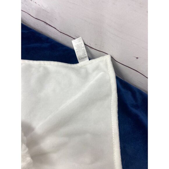 Carters White Sheep Lamb Lovey Security Blanket Pacifier Holder 14 x 14 - Picture 4 of 7